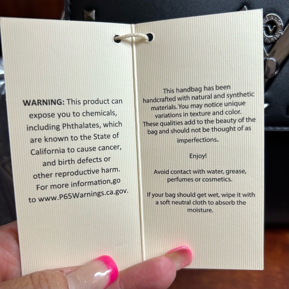 Valentino Orlandi Black Crossbody Bag with Studded Detailing NWT - Picture 11 of 12